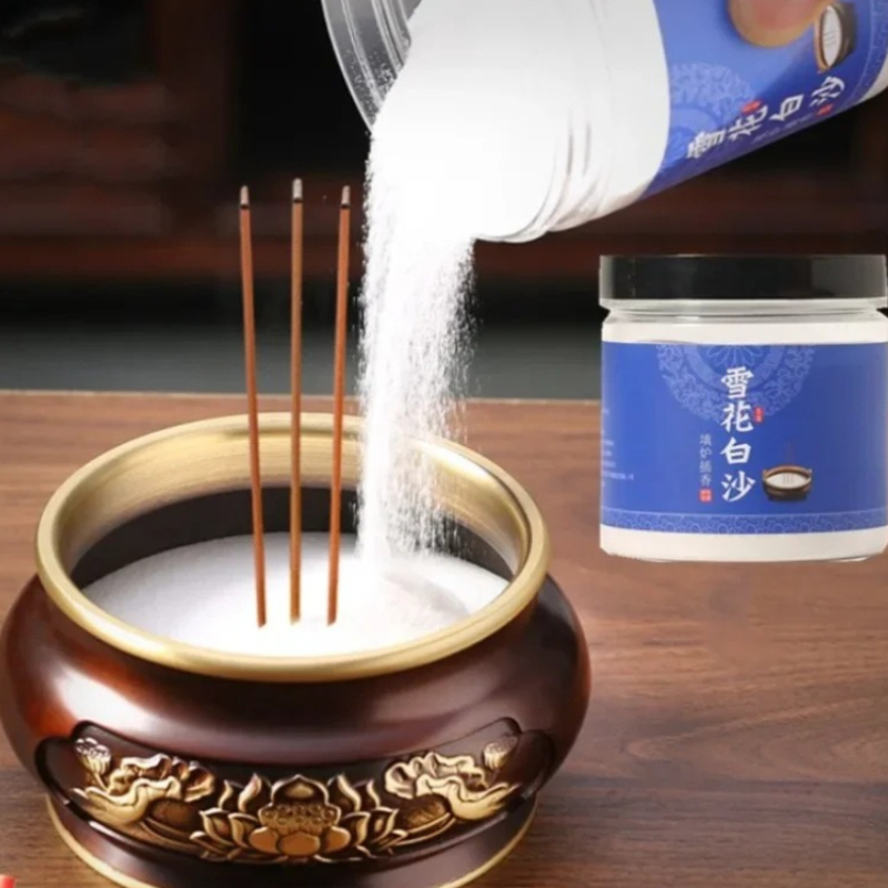 Smokeless Incense Stick - 500g Weißer Sand für Räucherstäbchenhalter, Spezieller