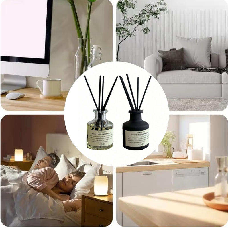 Home Fragrance Jasmine & Yuzu Porcelain Diffuser - 50ml Flammenloser Raumduft Freesia-Jasmin Duftöl mit