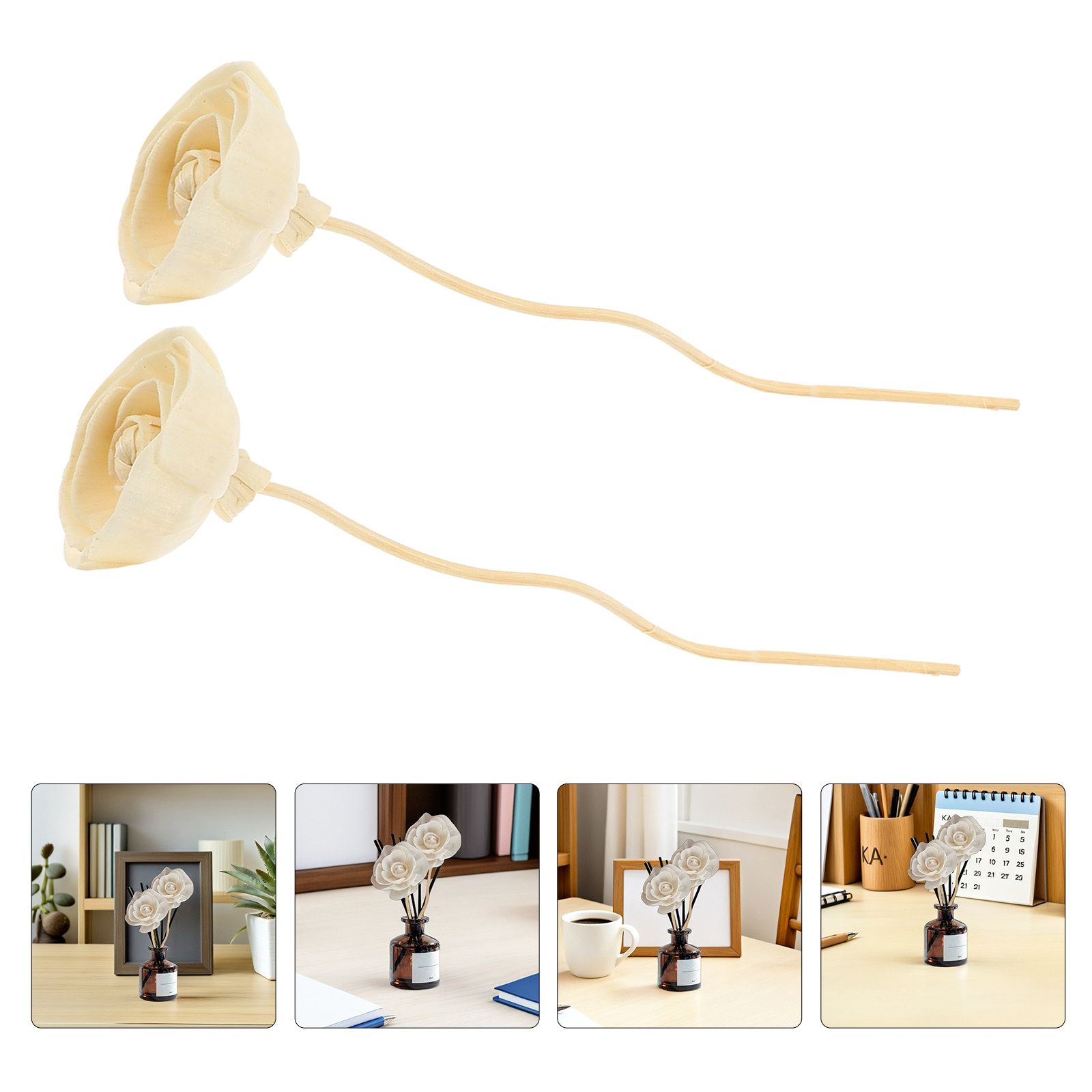 Home Fragrance Diffuser Refills - 12 Stück Duftstäbchen für Reed-Diffusoren, künstliche