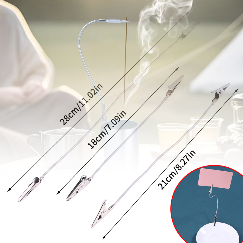 Home Fragrance - 10Pcs Doppelköpfige Metall Weihrauch Clip Moskito