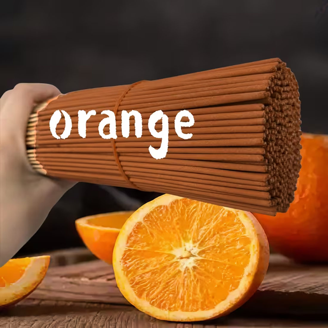 Smokeless Incense Stick - Natürliche orangefarbene Räucherstäbchen sind hochwertig, erhältlich