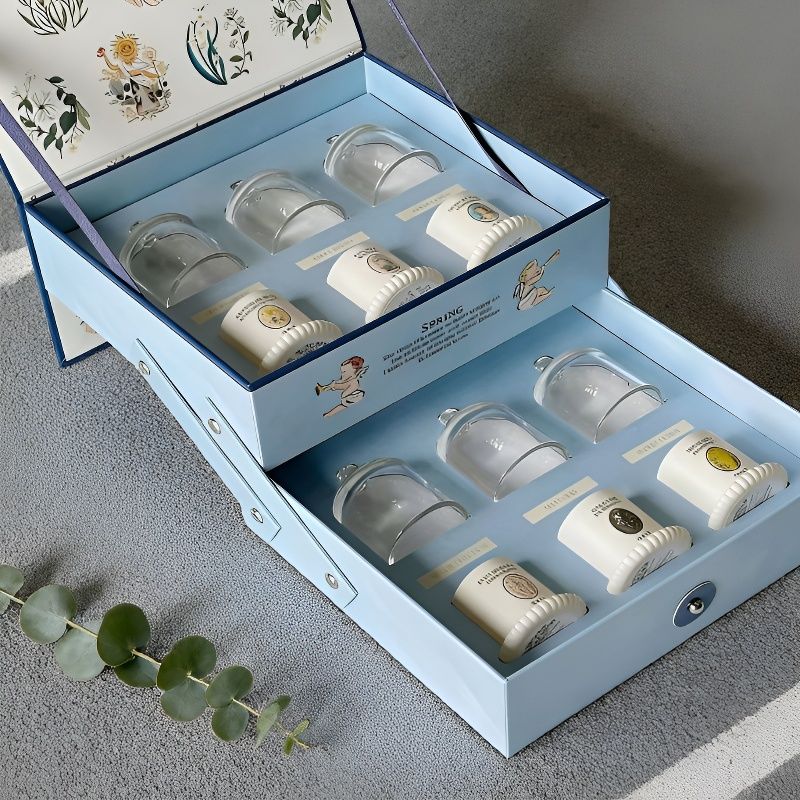 Home Fragrance Gel - Pflanzenextrakt Ätherisches Öl Duftset im Glas