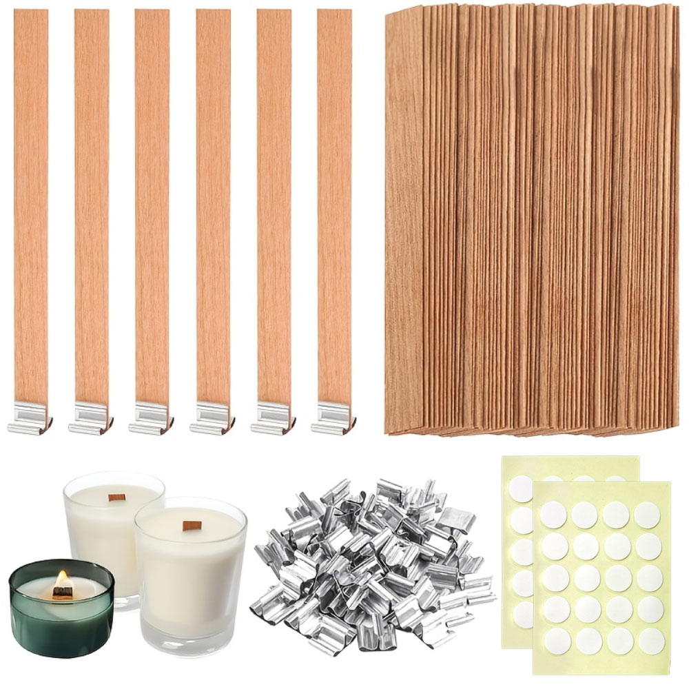 100 Stück Holzdochte mit Basis – Wooden Wick Candle Bewertung und Preis