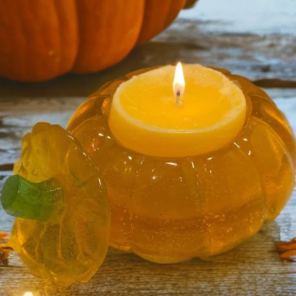 200 g gelbes, transparentes Ge – Wooden Wick Candle Bewertung und Preis