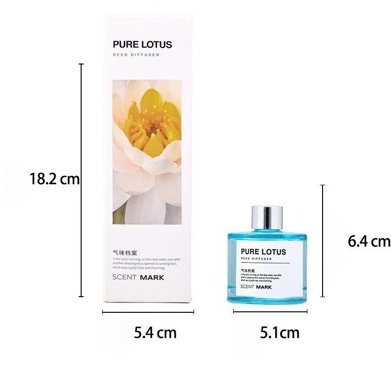 50ML Reed-Diffusor-Sets Lotus  – Home Fragrance Jasmine & Yuzu Porcelain Diffuser Bewertung und Preis