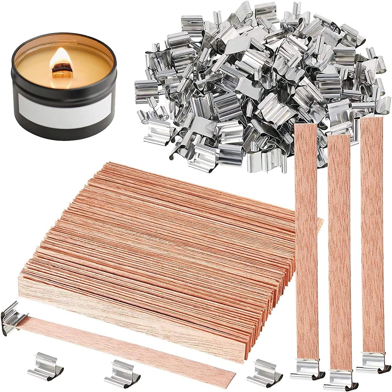 10–100 Stück Duftkerzen-Holzsc – Wooden Wick Candle Bewertung und Preis