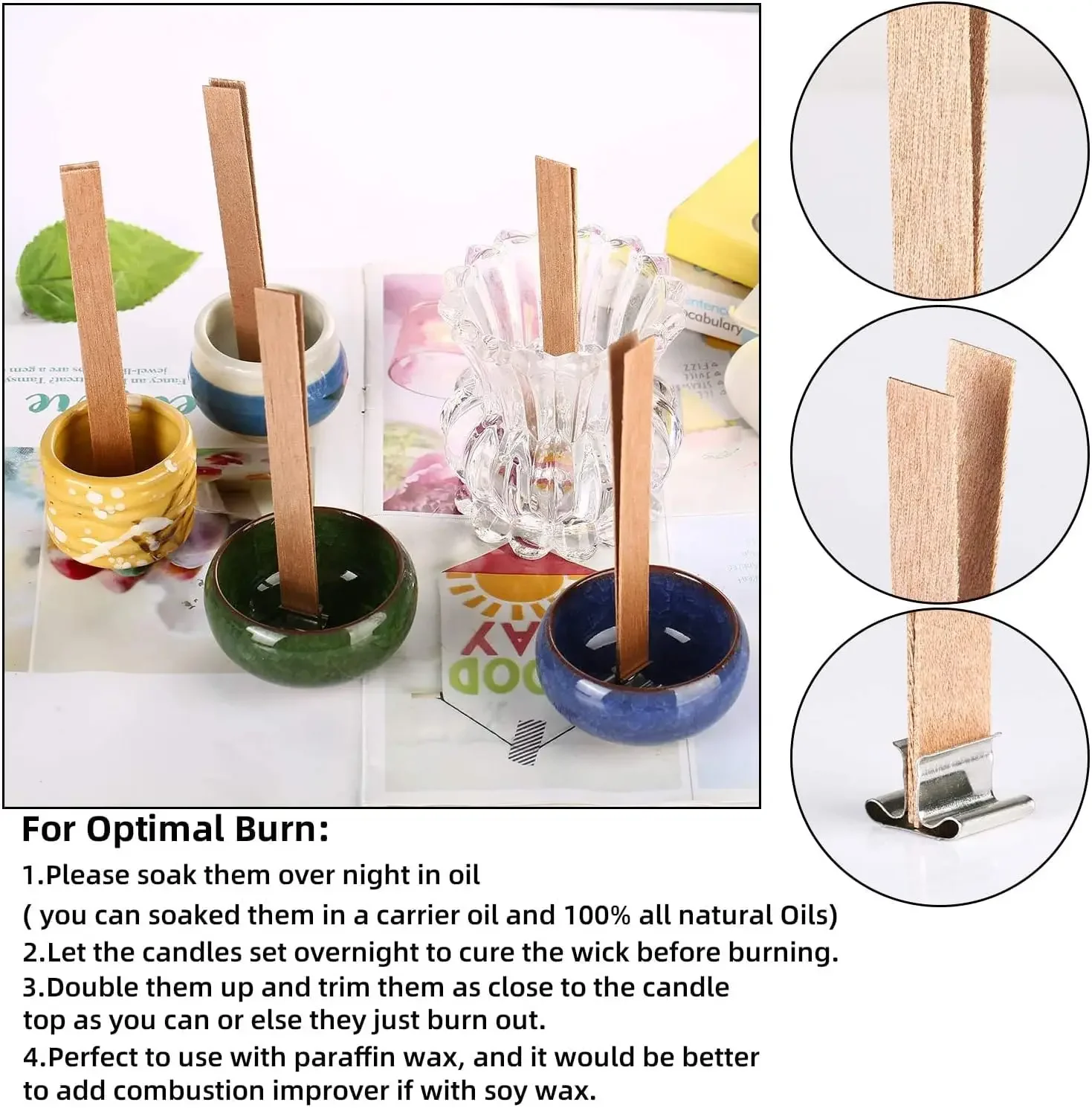 Handgemachte Sojawachskerze au – Wooden Wick Candle Bewertung und Preis
